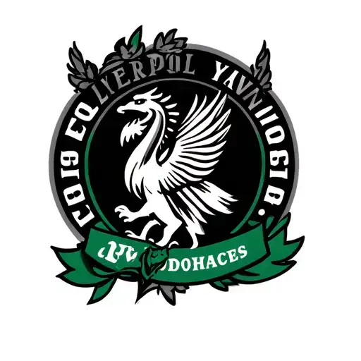 Liverpool Tattoo With Ynwa Written Mixed With The Boston Celtics Logo