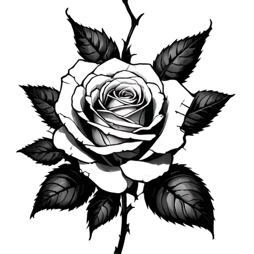 Cracked Skin And A Rose Comes Out