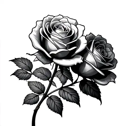 3 Roses Full Stem