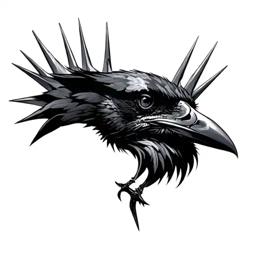 Raven Spikes Making A Crown