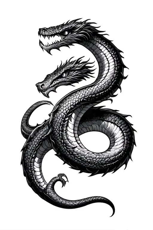 World Serpent Jormungandr Writhing