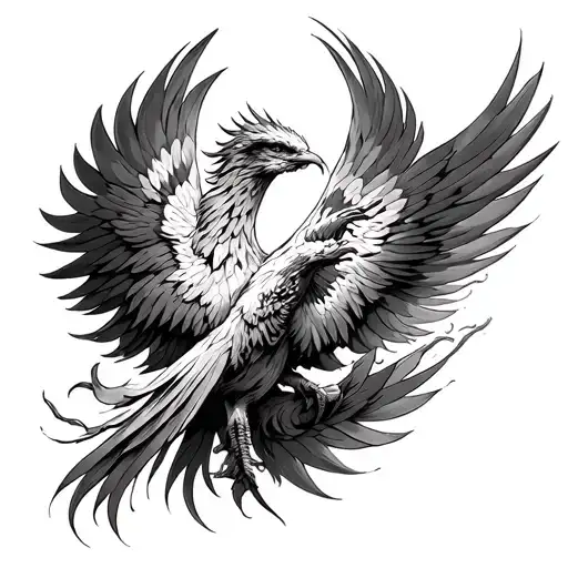 Phoenix Over A Time Piece