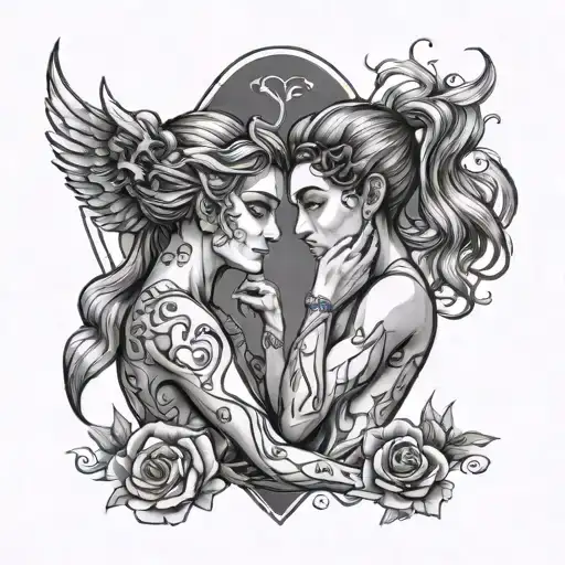 I Love You Gemini Best Friends Guy And Girl