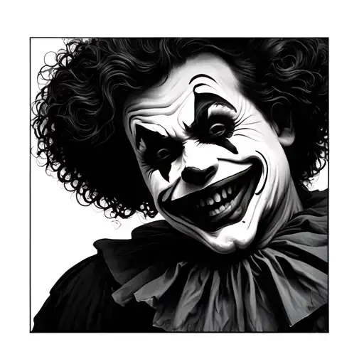 Clown Taking Off His Face