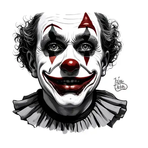 Clown Takes Off His Face Reveals Flesh And Bone