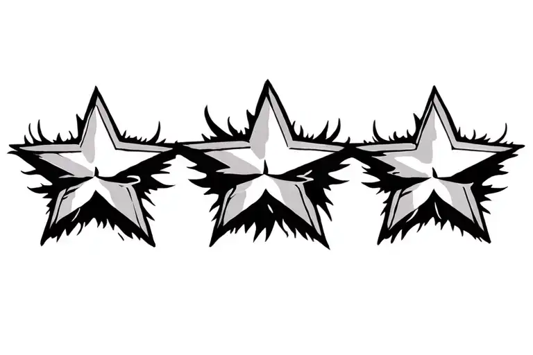 3 Stars Representing 3 Children