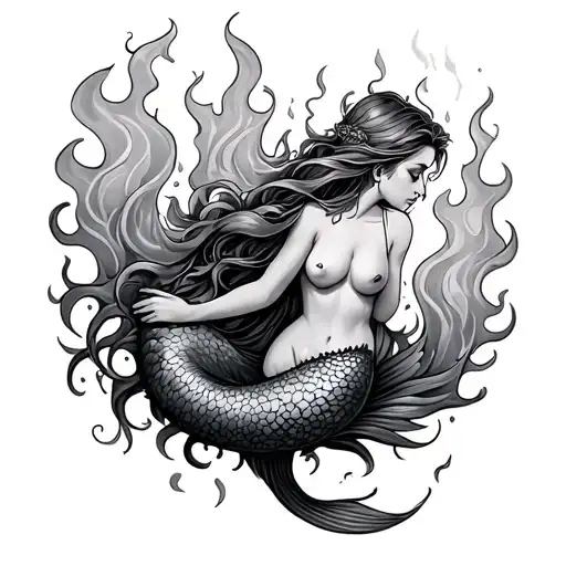 Mermaid And Fire