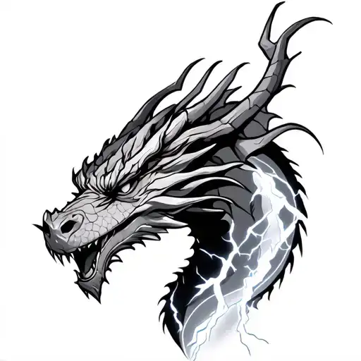 Dragon With Lightning