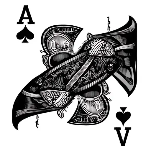 Suit Of Spades Card