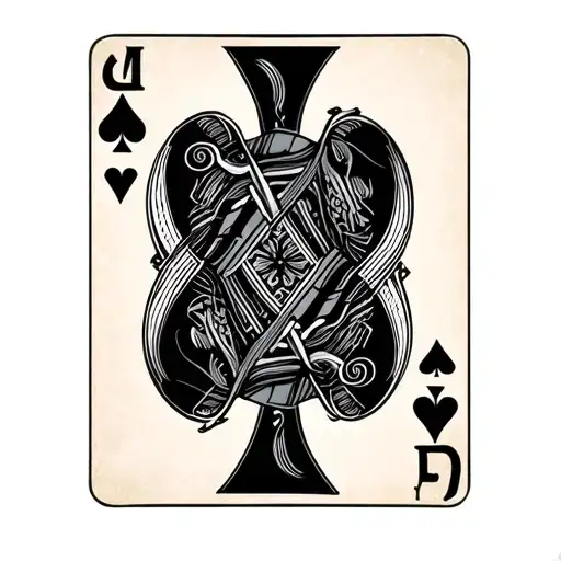 Suit Of Spades Card Piccolo