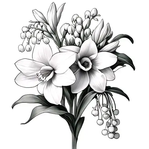 Narcissus And Lily Of The Valley