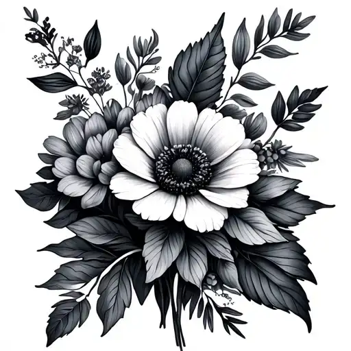 September And June Birth Flower Bouquet