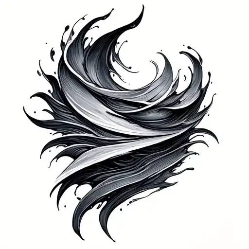 Topographical Water Lines Neck