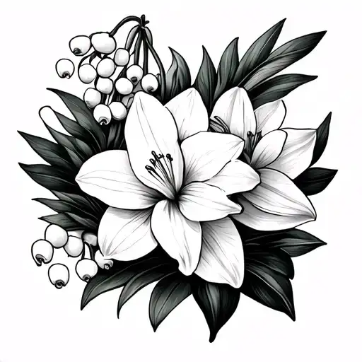 Narcissus And Lily Of The Valley