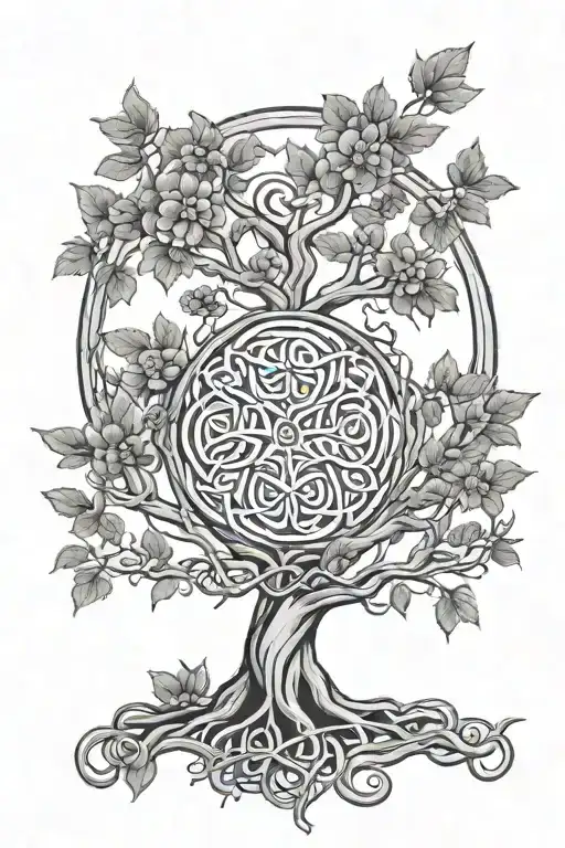 Celtic Knot Tree Of Life