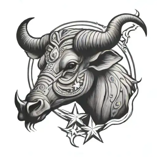 Tamaraw And 3 Stars 1 Sun Rising