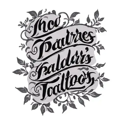 Cursive Writing Saying Pallares