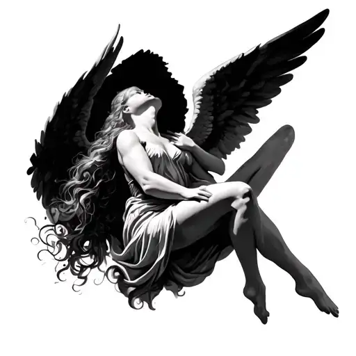 Female Angel Falling