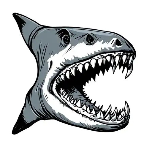 Shark Jaw With Teeth