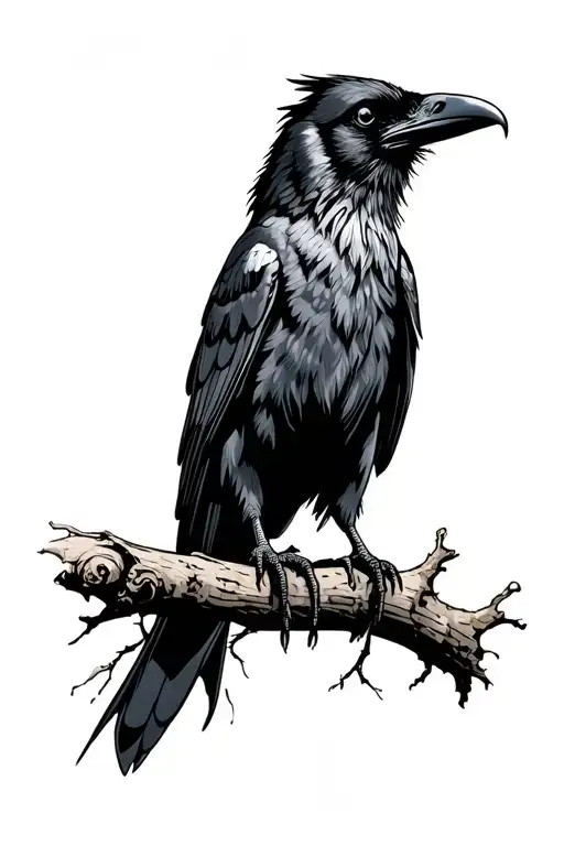 Raven Perched