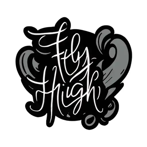 Fly High Dylan Letters Cursive