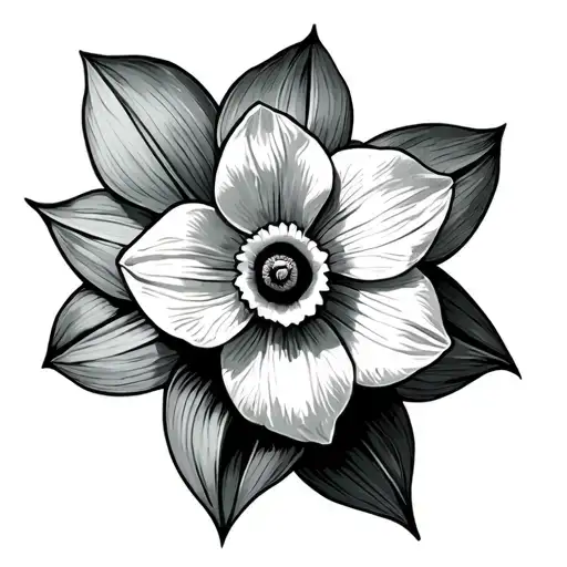 Daffodil Cover Up Chest Piece