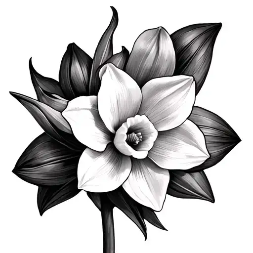 Daffodils Cover Up Chest Piece