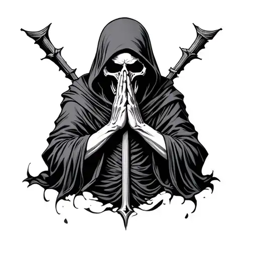 Grim Reaper Praying
