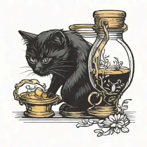 Black Cat In A Honey Jar