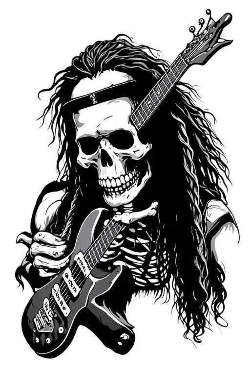 Dimebag Darrell Heavy Metal Skeleton