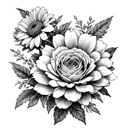 Cosmos Chrysanthemum Roses