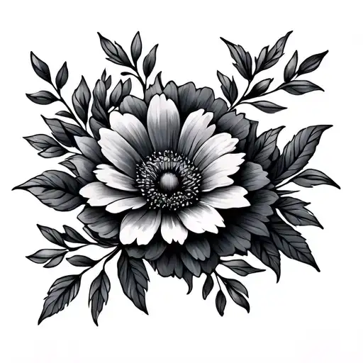 October Birth Flower And December Birth Flower Intertwined With Long Stems