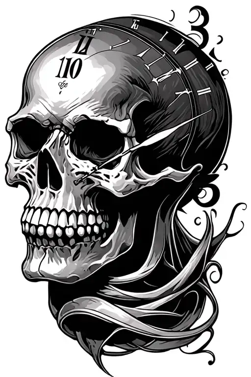 Skull Clock