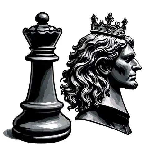 Pound Chess Piece And King