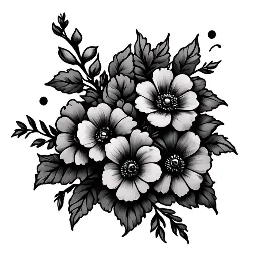 Cross With Flowers