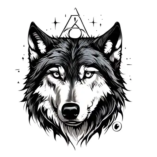 The One You Feed Wolf With Illuminati With Yin And Yen