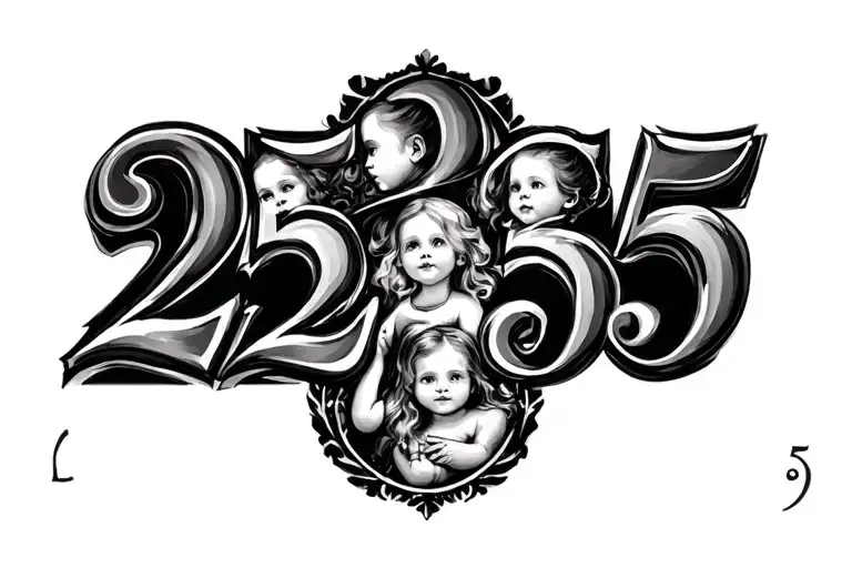 A 25 And 5 That Represent The Day All My Siblings Were Born