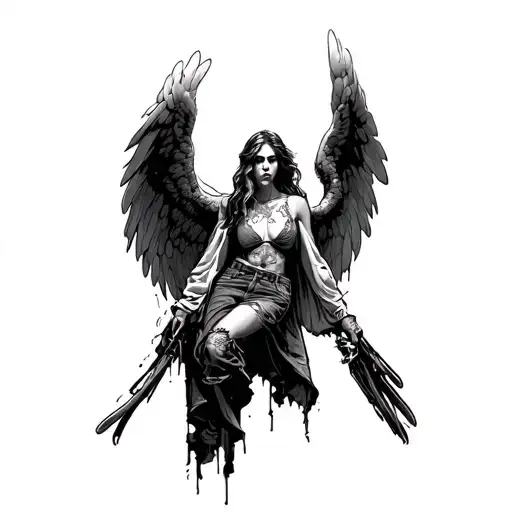 Archangel In Distressed Denim Streetwear