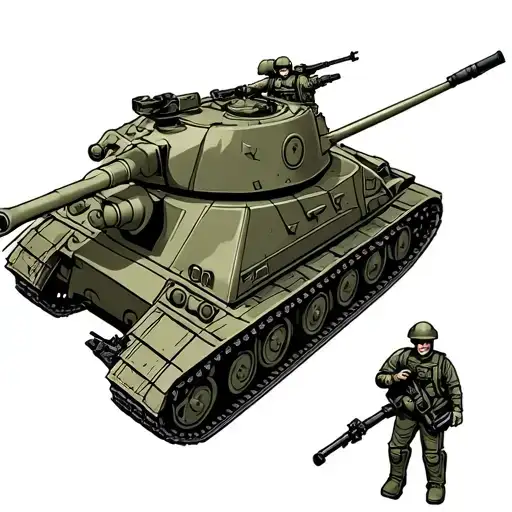 Toy Soldiers And Tank