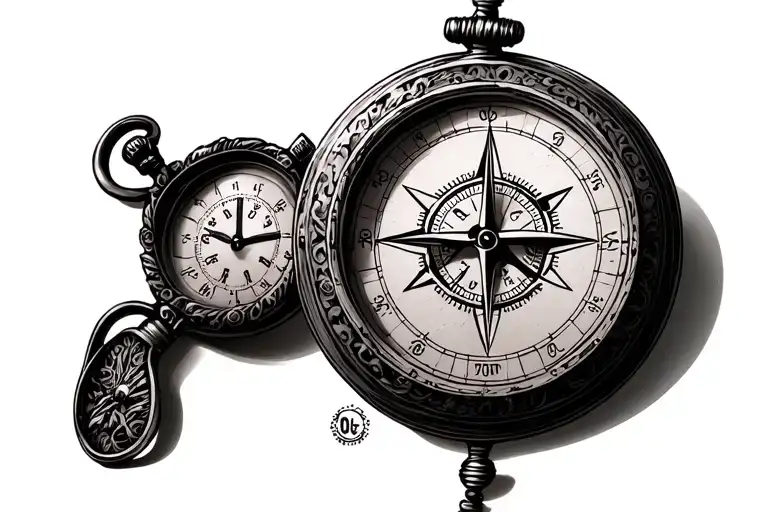 Old Watch Compass