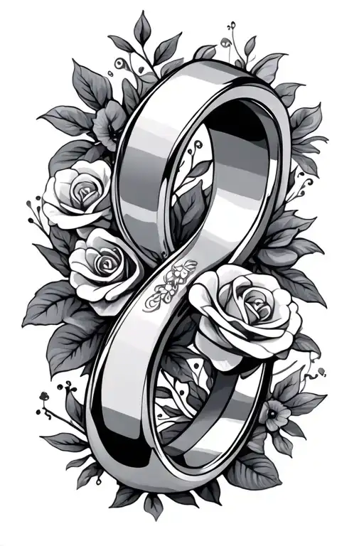 Wedding Rings Intertwined