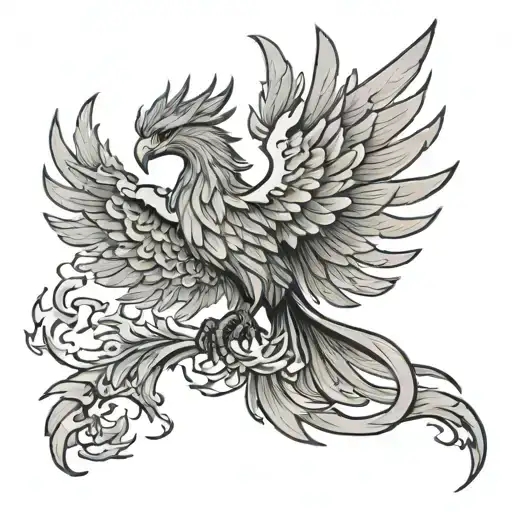 Phoenix Rising From The Ashes