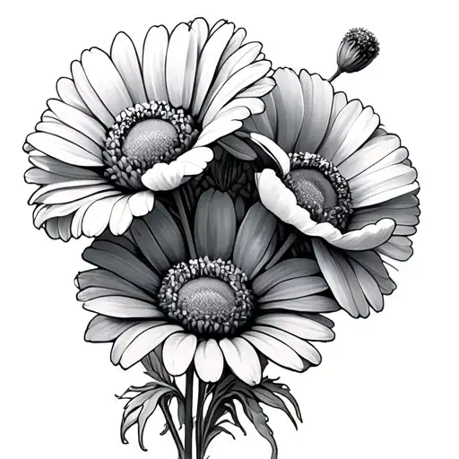 Daisy And Poppy Flower Bouquet