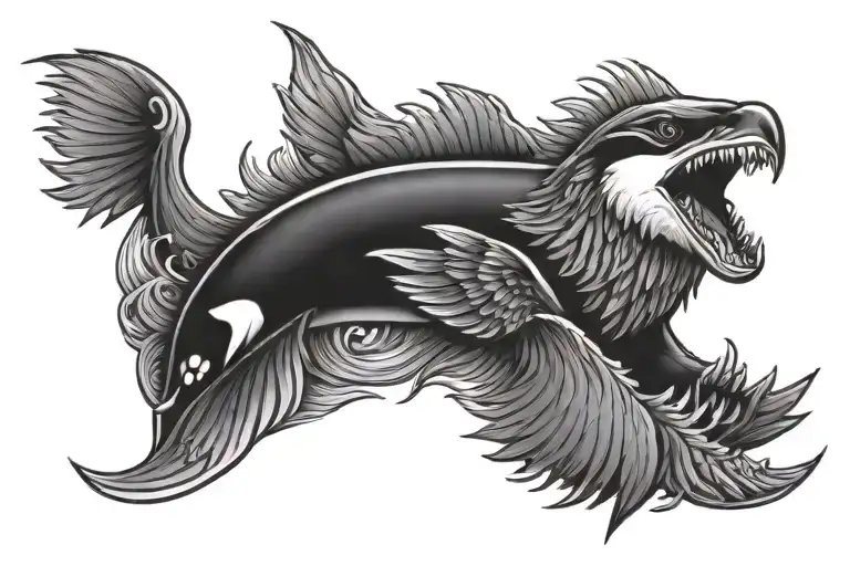 Orca Eagle Wolf Neck