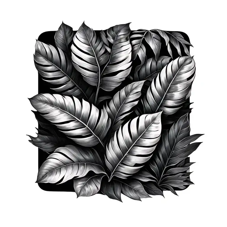 Tropical Leaves Growing