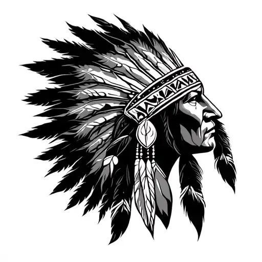 American Native Indian Shadow