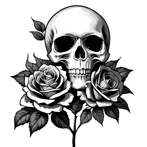 Skulls A Rose Plant Appears