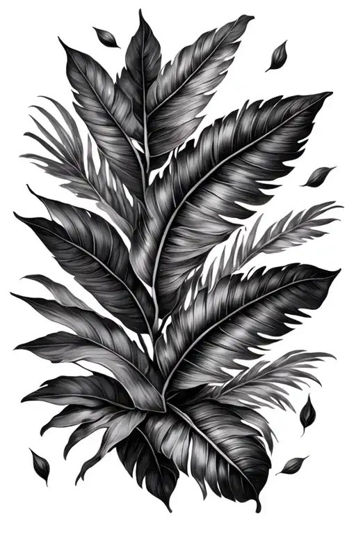 Tropical Leaves Falling