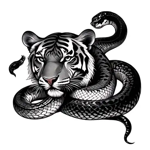 Tiger And Snake