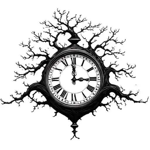 Tree Inside A Clock